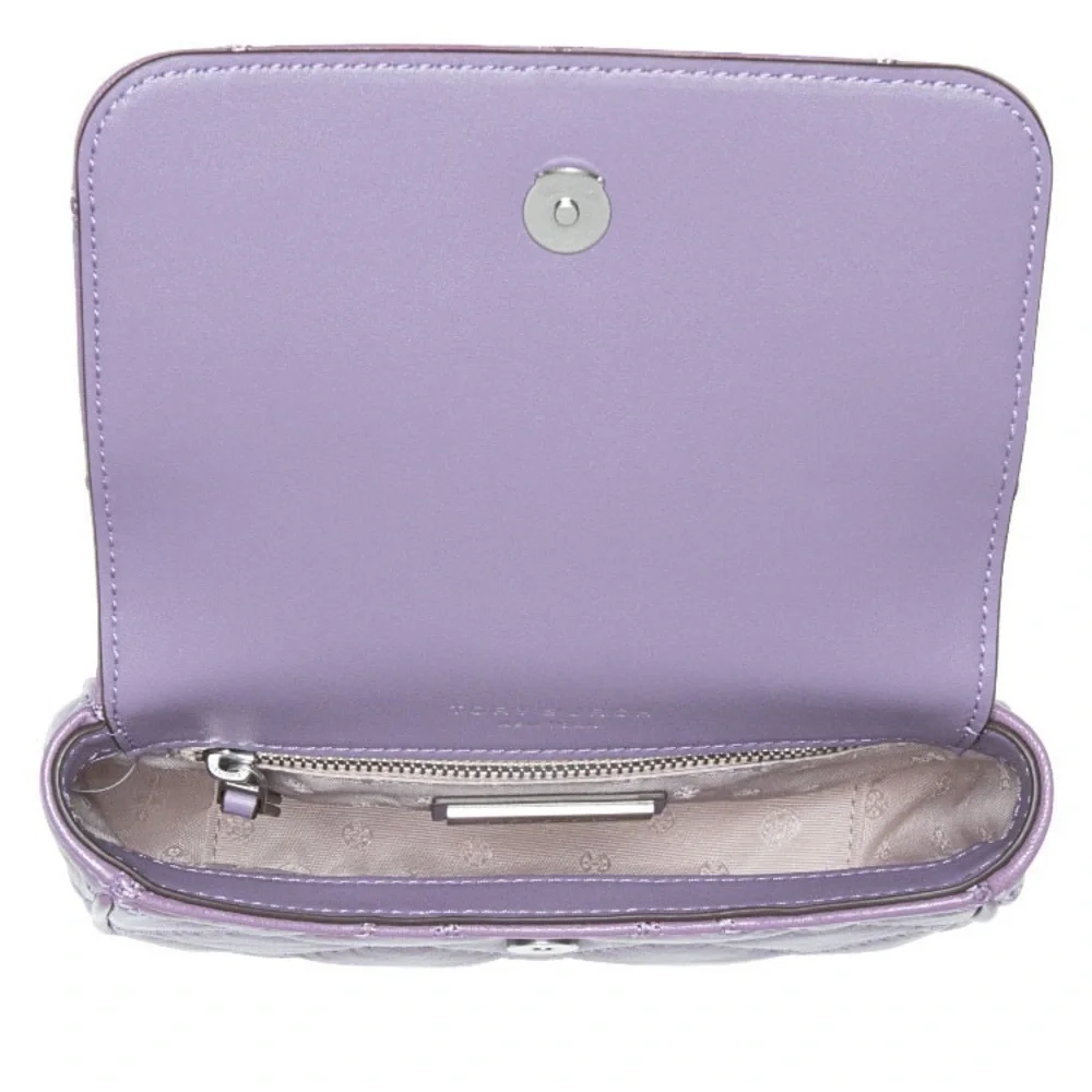 TORY BURCH lavender quilted leather Willa Belt Bag